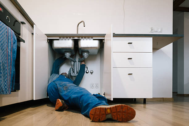 Professional Drain Cleaning technician working in Johnston, RI